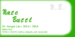 mate buttl business card